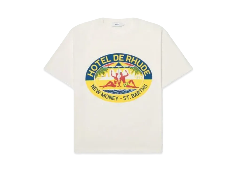 RHUDE Hotel De RHUDE Tee "White"