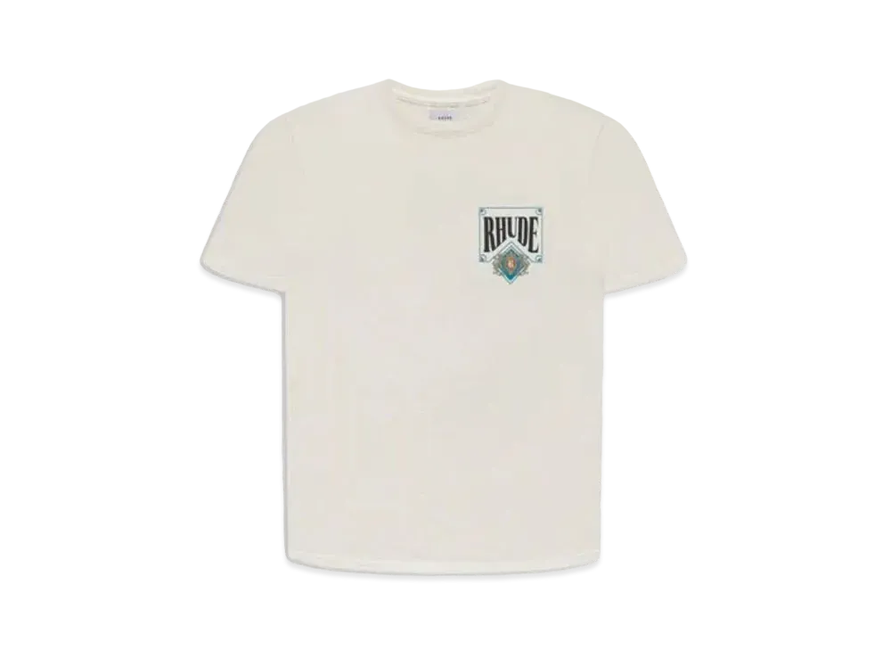 RHUDE Card Tee "White Blue"
