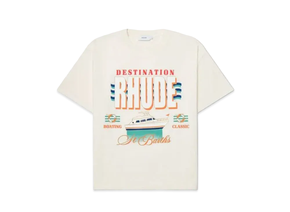 RHUDE Destination Tee "White"