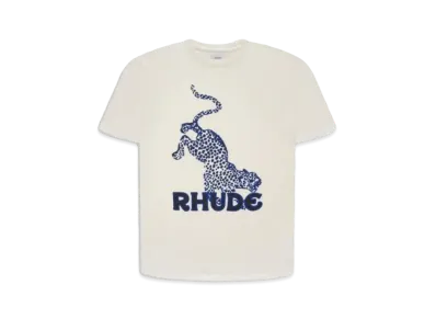 RHUDE Leopard Tee "White"