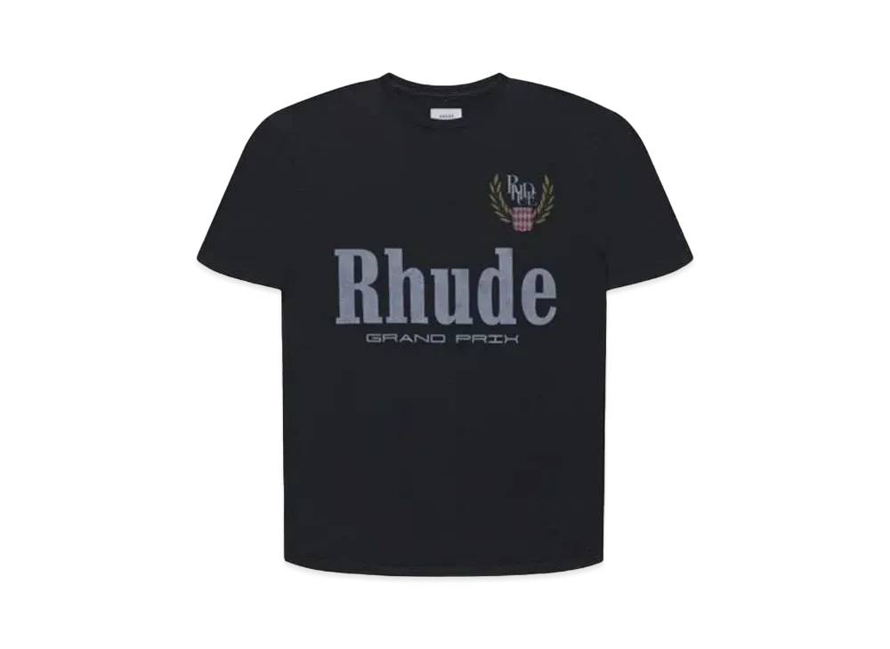 RHUDE Grand Prix Tee "Black"