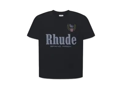 RHUDE Grand Prix Tee "Black"