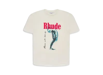 RHUDE God Help Me Tee "White"