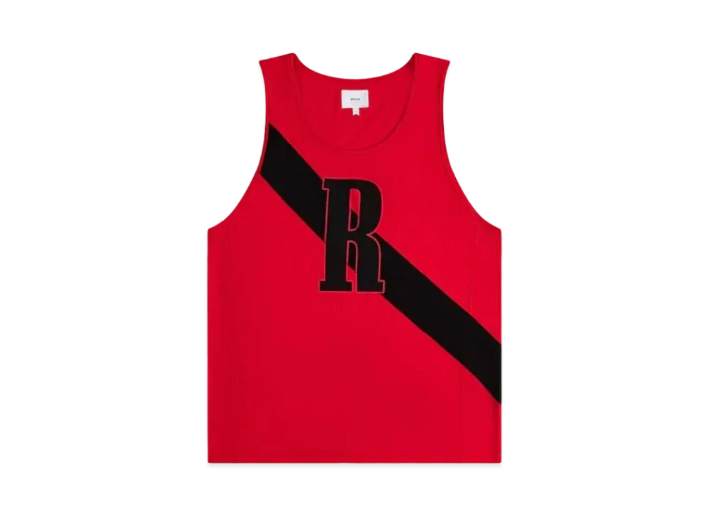 RHUDE 02 Stripe Tank Top "Red"