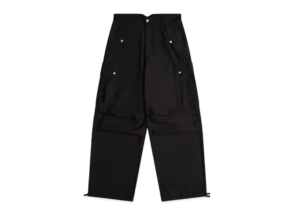 RHUDE Seersucker Parachute Pant "Black"