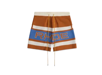 RHUDE Pavil Racing Knit Short "Brick"