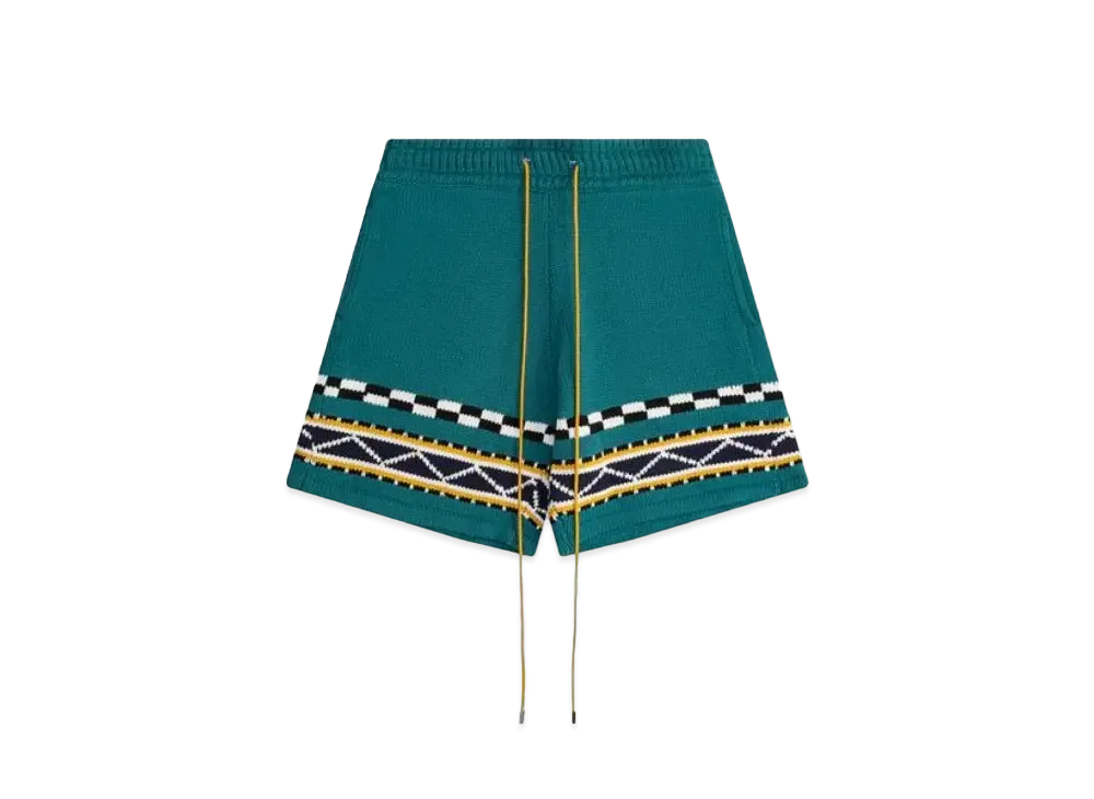 RHUDE Bateau Knit Short "Emerald"