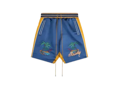 RHUDE Palm Eagles Souvenier Shorts "Navy"