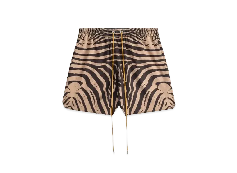 RHUDE Zebra Silk Short "Black Tan"