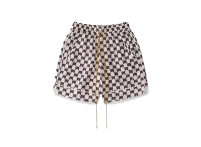 RHUDE Checkered PJ Short "Cream"