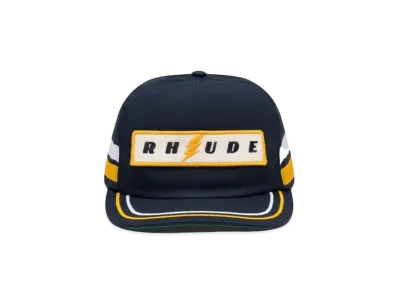RHUDE Lightning Panel Hat "Navy"