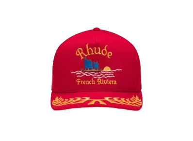 RHUDE Riviera Sailing Hat "Red"