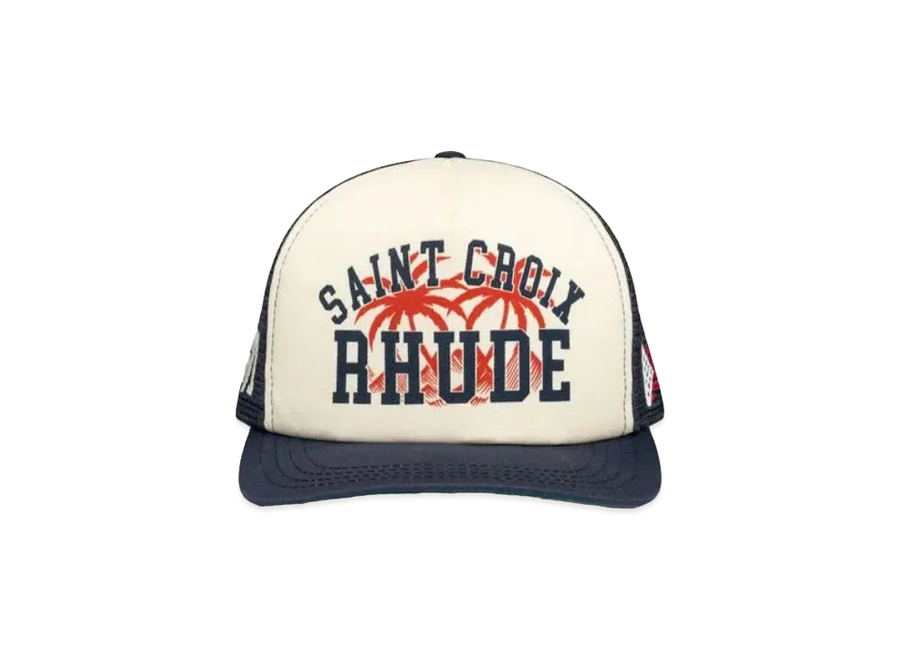 RHUDE Saint Croix Trucker Hat "Navy"