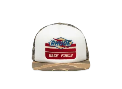 RHUDE Tiger Camo Trucker Hat "Indigo"