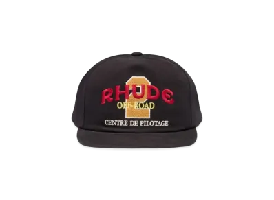 RHUDE Off Road Washed Canvas Hat "Black"