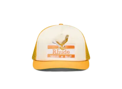RHUDE Paradise Valley Twill Trucker Hat "Mustard"