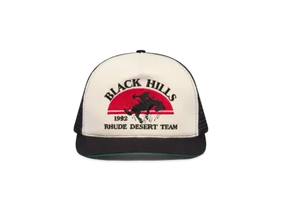 RHUDE Black Hills Canvas Trucker Hat "Black"