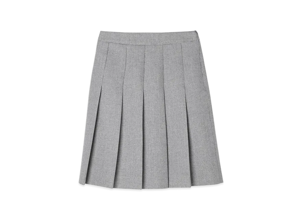CELINE Pleated Skirt "Greychine/Chalk"