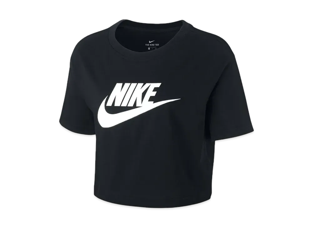 Nike Sportswear Essential Women's Cropped Tee "Black"