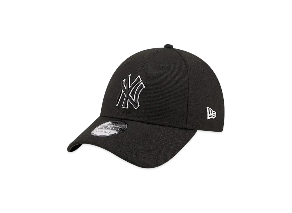 NEW ERA 9Forty New York Yankees "Black/Black White"