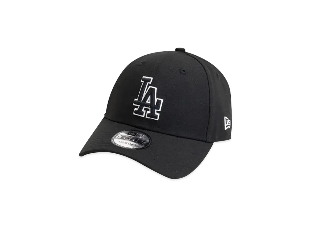 NEW ERA 9Forty Los Angeles Dodgers "Black/Black White"