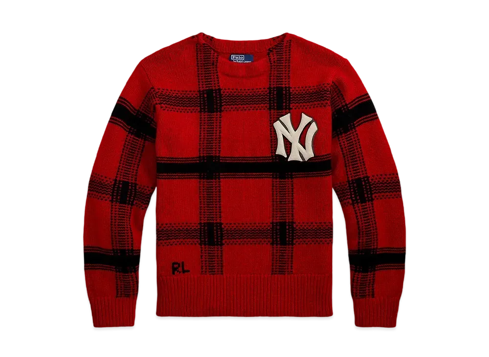Polo Ralph Lauren x Yankees limited collection Check Sweater "Red"