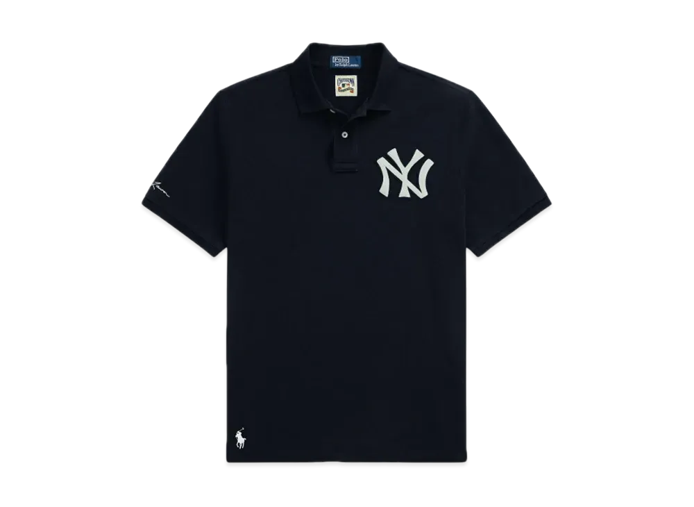 ラルフローレン x ヤンキース　ポロシャツ XL ネイビー　新品未使用 希少コラボ】ポロラルフローレン×ニューヨークヤンキース ポロシャツ