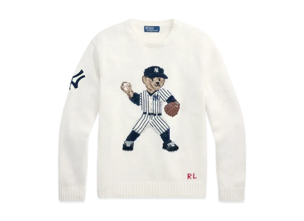 ポロラルフローレン x MLB ヤンキース ベア セーター "ホワイト"