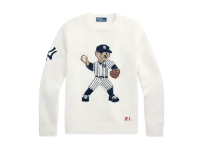 Polo Ralph Lauren x MLB Yankees Bear Sweater "White"
