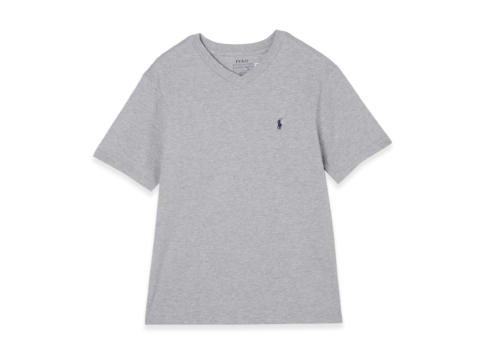 Polo Ralph Lauren Short-Sleeve Cotton Jersey V-Neck Tee (Boys) "Grey"