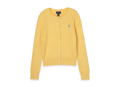 Polo Ralph Lauren Girls Mini Cable Cotton Cardigan "Yellow"