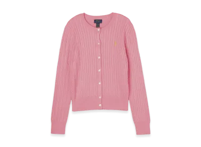Polo Ralph Lauren Girls Mini Cable Cotton Cardigan "Pink"
