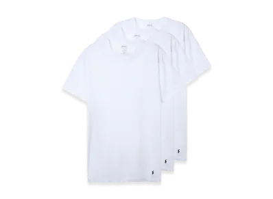 Polo Ralph Lauren Classic Fit Crewneck Tee 3-Pack "White"
