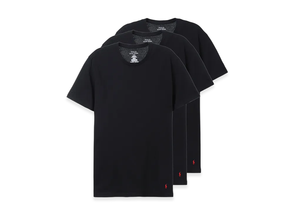 Polo Ralph Lauren Classic Fit Crewneck Tee 3-Pack "Black"