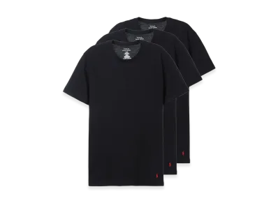 Polo Ralph Lauren Classic Fit Crewneck Tee 3-Pack "Black"