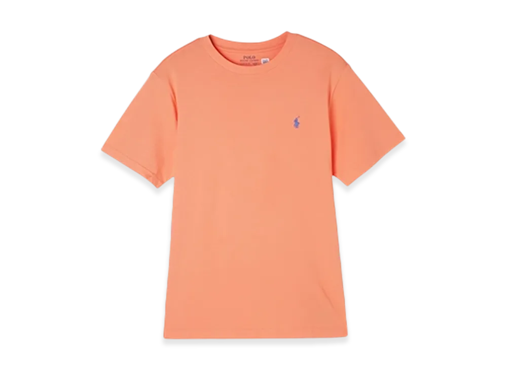 Polo Ralph Lauren Kids Short-Sleeve Cotton Jersey Crewneck Tee "Orange"