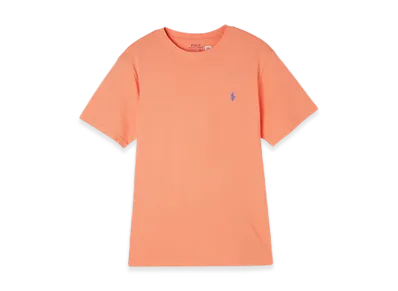 Polo Ralph Lauren Kids Short-Sleeve Cotton Jersey Crewneck Tee "Orange"
