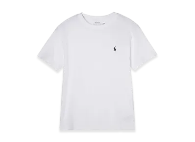 Polo Ralph Lauren Kids Short-Sleeve Cotton Jersey Crewneck Tee "White"