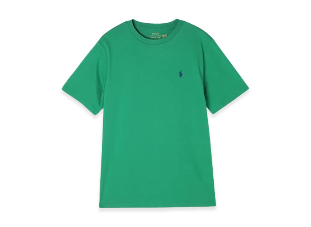Polo Ralph Lauren Kids Short-Sleeve Cotton Jersey Crewneck Tee "Steam"