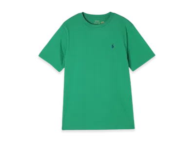 Polo Ralph Lauren Kids Short-Sleeve Cotton Jersey Crewneck Tee "Steam"