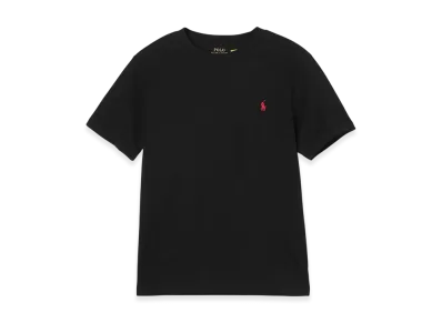 Polo Ralph Lauren Kids Short-Sleeve Cotton Jersey Crewneck Tee "Black"