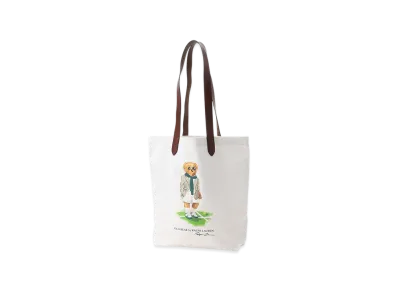 Polo Ralph Lauren Wimbledon Polo Bear Shopper Tote "Ceramicwhite"