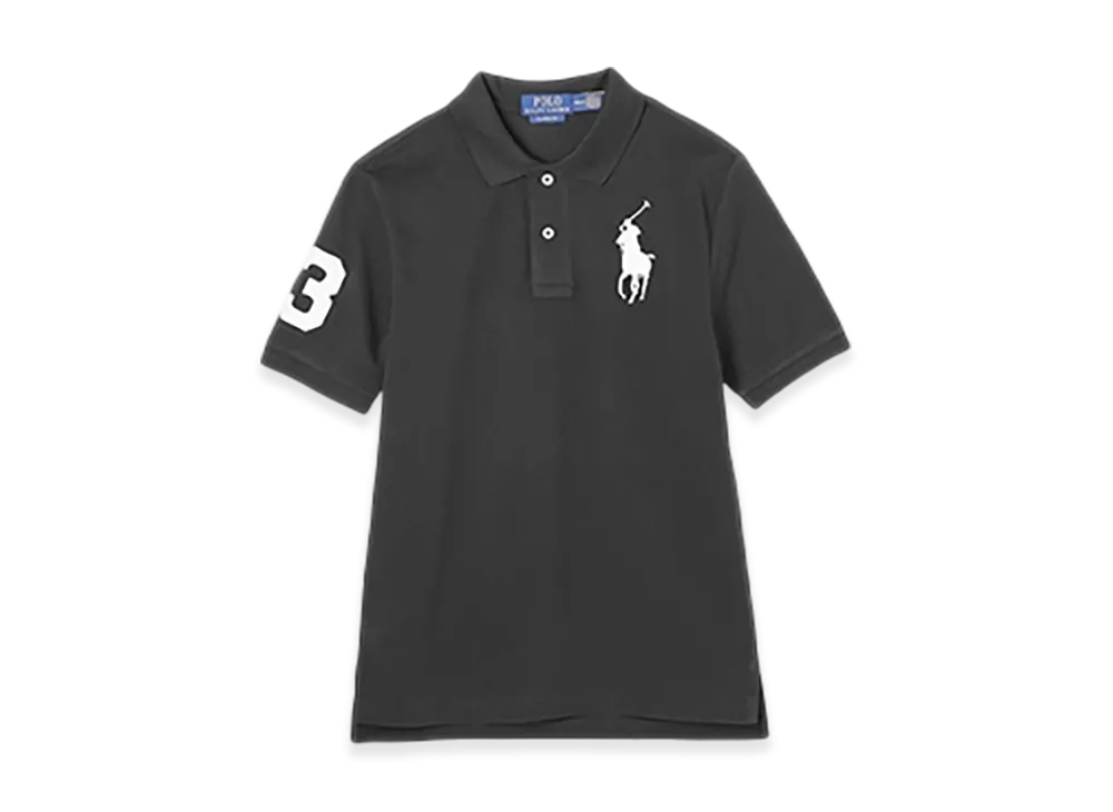Polo Ralph Lauren Short-Sleeve Big Pony Mesh Polo Shirt "Poloblack/White"