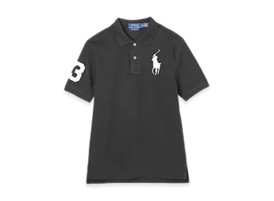 Polo Ralph Lauren Short-Sleeve Big Pony Mesh Polo Shirt "Poloblack/White"