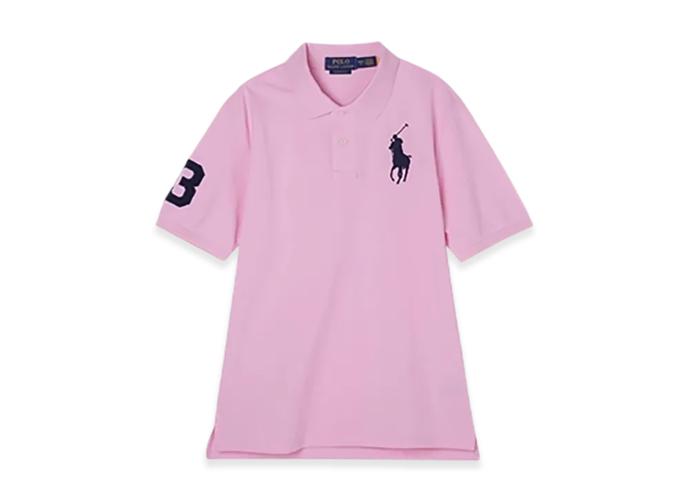 Polo Ralph Lauren Short-Sleeve Big Pony Mesh Polo Shirt "Carmelpink"