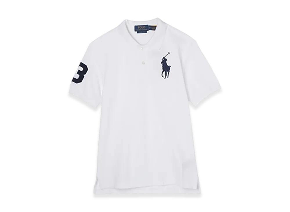 Polo Ralph Lauren Short-Sleeve Big Pony Mesh Polo Shirt "Poloblack/White/B"