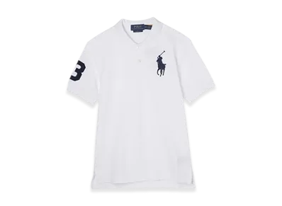 Polo Ralph Lauren Short-Sleeve Big Pony Mesh Polo Shirt "Poloblack/White/B"