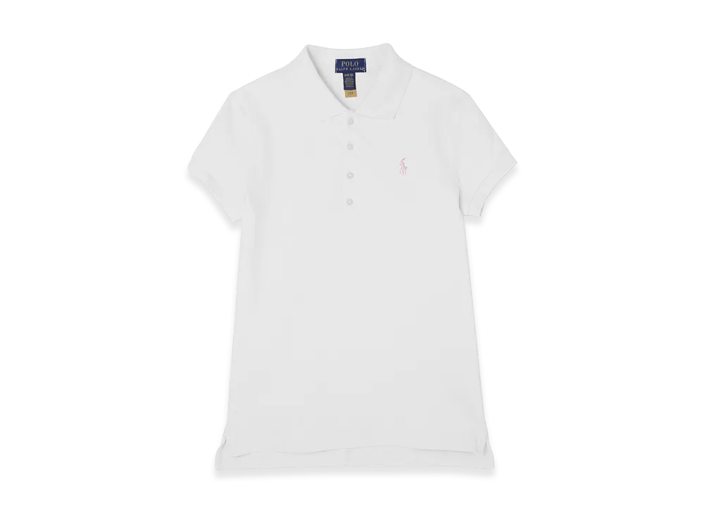 Polo Ralph Lauren Short-Sleeve Stretch Mesh Polo Shirt "White"
