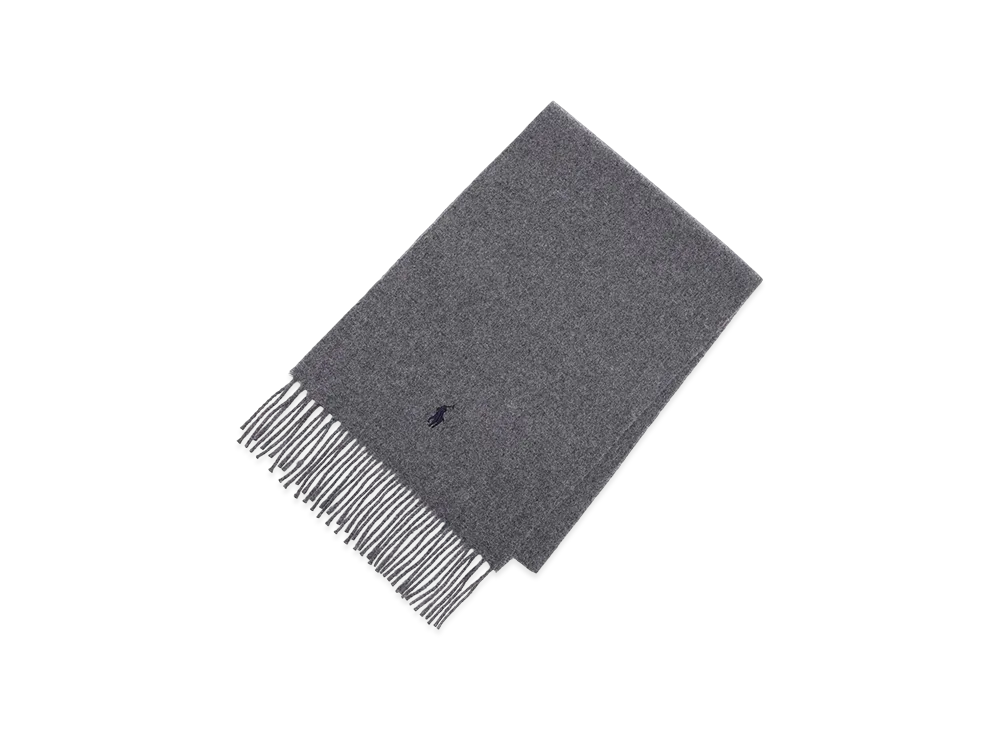 Polo Ralph Lauren Recycled Wool Scarf "Classicgrey"