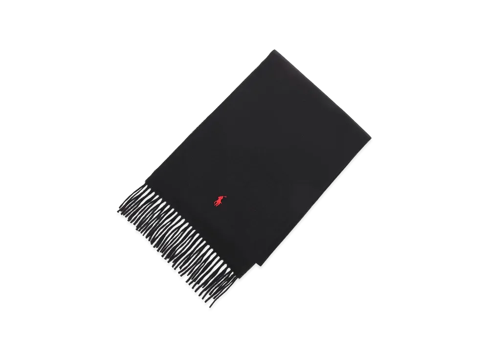 Polo Ralph Lauren Recycled Wool Scarf "Black"